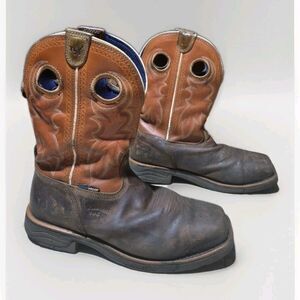 Tony Lama Men's Size 8D Composite Toe Work Boots Fireball  TW3300 Leather